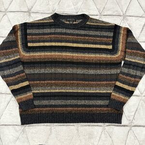 Grandpa Sweater Vintage Geoffrey Beene Mens Sweater Size Xl Multicolor Soft Y2K
